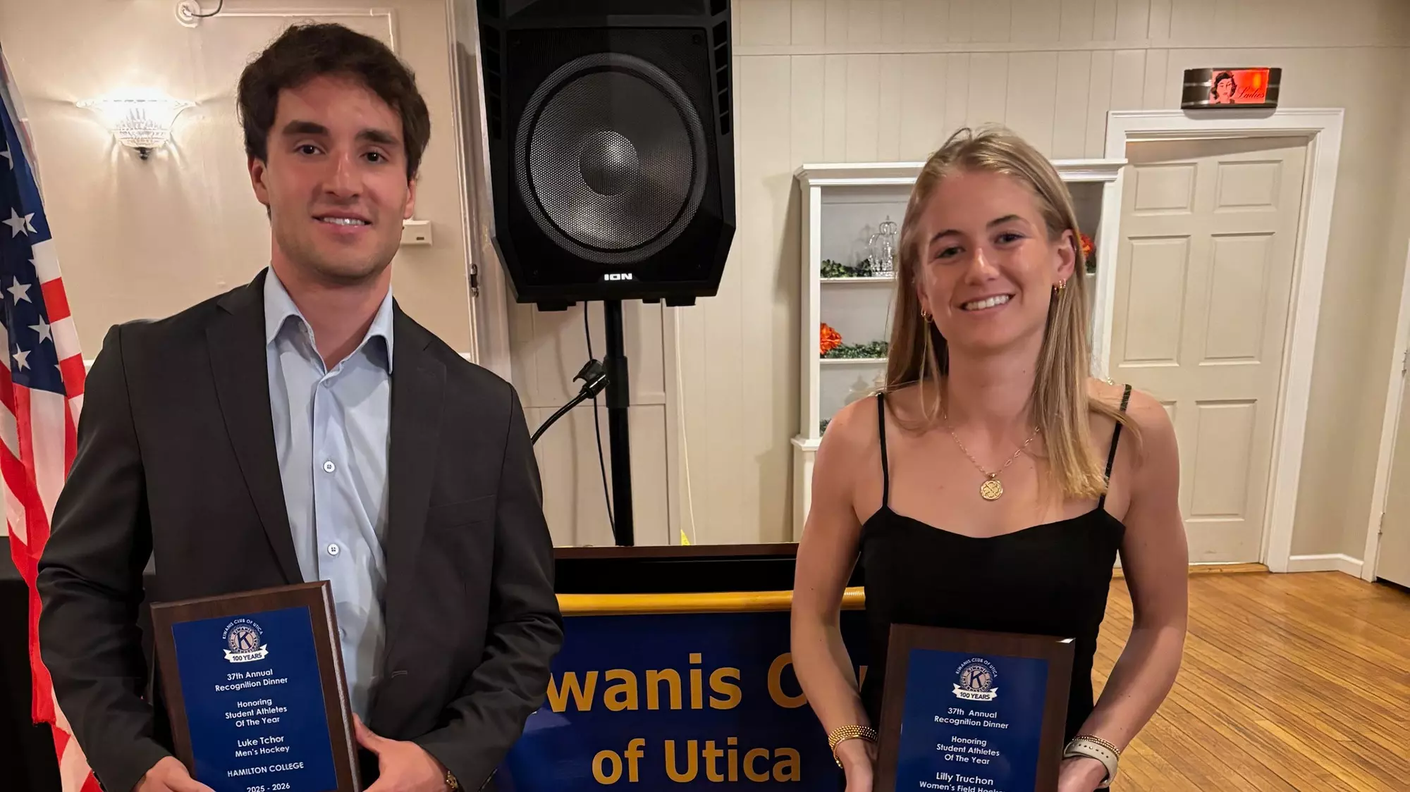 Two honored by Kiwanis Club of Utica as outstanding collegiate athletes